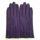 Gants en cuir d'agneau améthyste, charcoal "POINCARE"