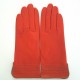 Gants en cuir d'agneau orange, clay "FENELON"