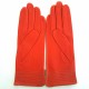 Gants en cuir d'agneau orange, clay "FENELON"