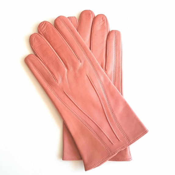 Gants en cuir d'agneau, sorbet "STEEVE"