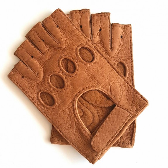 Leather mittens of peccary cork "MARLENE".