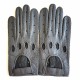 Gants en cuir de pécari, noir "POMPEIA".