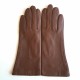 Gants en cuir d'agneau, tobacco, "COLINE".