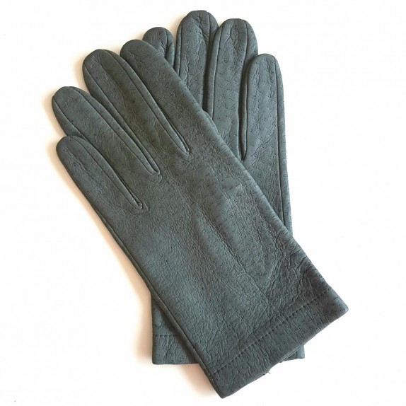 Leather gloves of peccary grey "JEAN"