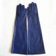 Gants en cuir d'agneau, bleu et bordeaux "DIANA".