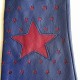 Gants en cuir d'agneau, bleu et bordeaux "DIANA".