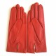 Gants en cuir d'agneau, orange, "CAPUCINE".