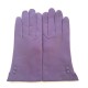 Gants en cuir d'agneau, violet, "CLEMENTINE"