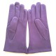 Gants en cuir d'agneau, violet, "CLEMENTINE"