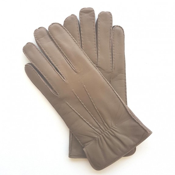 Gants en cuir d'agneau sable " MARC ".