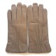 Gants en cuir d'agneau sable " MARC "