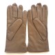 Gants en cuir d'agneau sable " MARC "