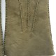 Leather gloves of lambskin khaki "JIVAGO".