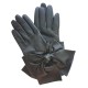 Leather gloves of lamb black "PALOMA".