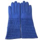 Gants en cuir d'agneau Bleu "ATHEA"