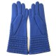 Gants en cuir d'agneau Bleu "ATHEA"