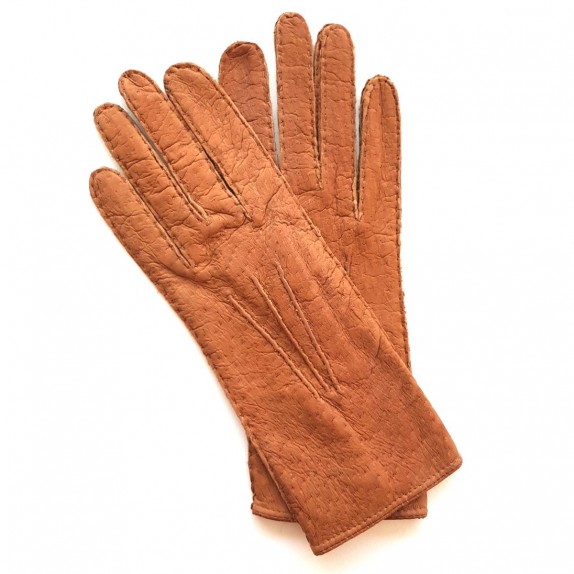 Gants en cuir de pécari cork "LEONIE".