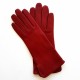 Gants en cuir d'agneau bordeaux "VIOLETTE".