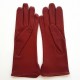 Gants en cuir d'agneau bordeaux "VIOLETTE".