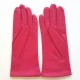 Leather gloves of lamb orchid "ADELINE".