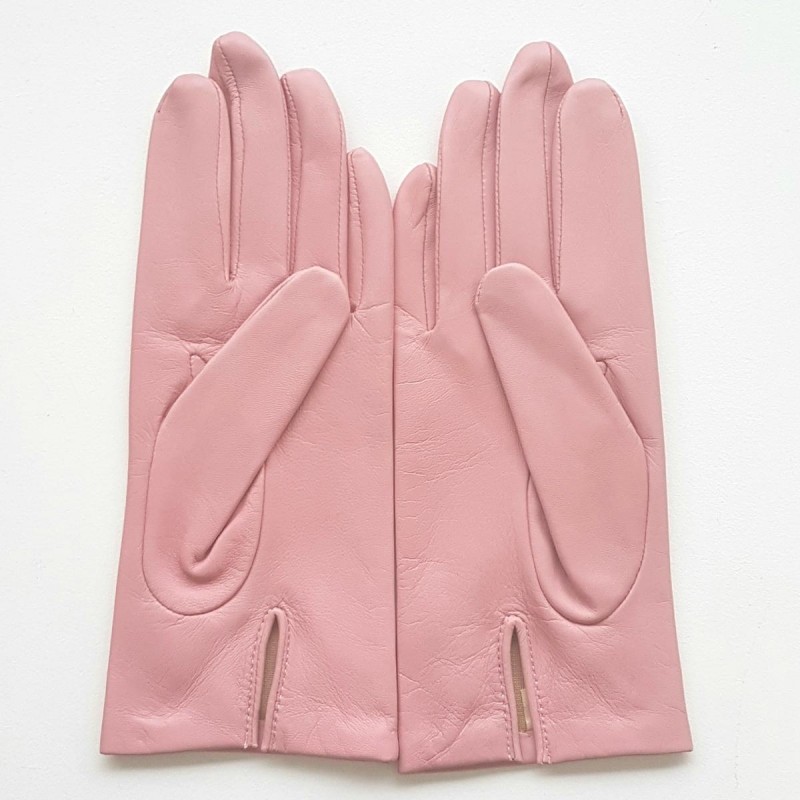 GANT DE MENAGE LATEX ROSE FLOCKE COTON TAILLE M - NegoProHygiene