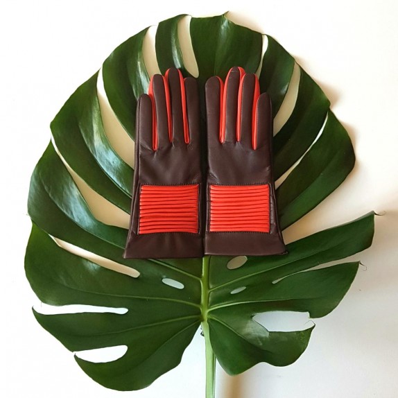 Leather gloves Tannerie Color "NAME DU GANT".