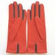 Gants en cuir d'agneau chilly charcoal "ELISA".