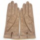 Leather gloves of lamb putty "CARMELINA".