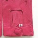 Leather mittens of lamb fuchsia "PILOTE".