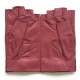 Mitaines en cuir d'agneau rose antique "PILOTE".