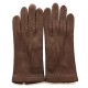 Leather gloves of peccary mink "PATT".