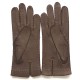 Leather gloves of peccary mink "PATT".