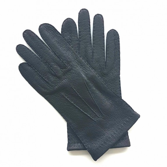 Gants en cuir de pécari noir " JOSEPH".