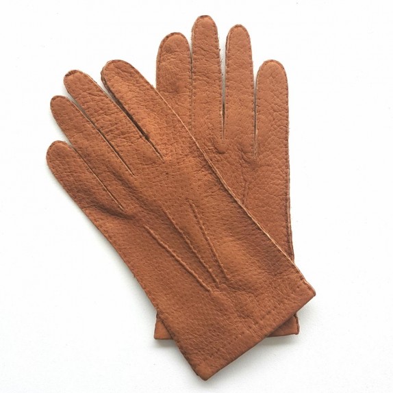 Gants en cuir de pécari cork "JOSEPH".