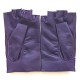 Leather mittens of lamb amethyst "PILOTE".