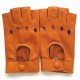 Leather mittens of lamb maize "PILOTE".