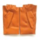 Leather mittens of lamb maize "PILOTE".