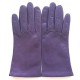 Gants en cuir d'agneau violet "CARMELINA".