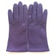 Leather gloves of lamb purple "CARMELINA".