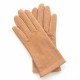 Leather gloves of lamb biscuitr CARMELINA".