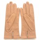 Leather gloves of lamb biscuitr CARMELINA".