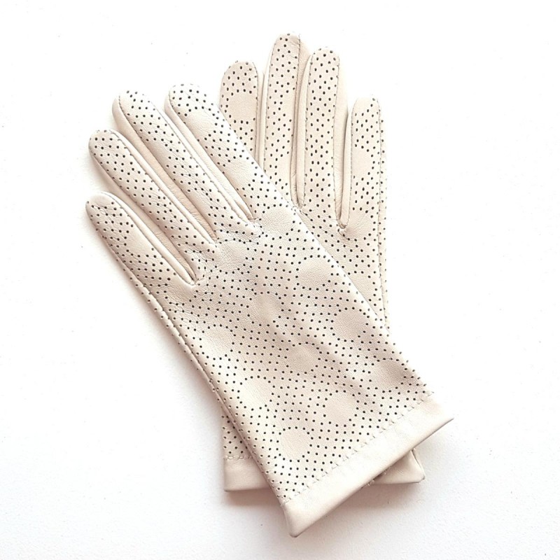 gants service, officier en cuir d agneau blanc pour homme.