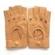 Leather gloves of lamb light cork "PILOTE".