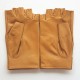 Leather gloves of lamb light cork "PILOTE".