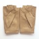 Leather mittens of lamb sand PILOTE".