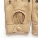 Leather mittens of lamb sand PILOTE".