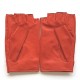 Leather mittens of lamb orange "PILOTE".