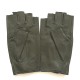 Leather mittens of lamb blossom "PILOTE".