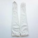 Leather gloves of lamb white "INIMA".