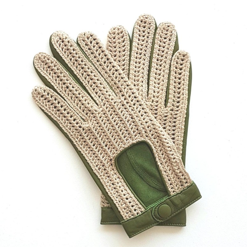 leather cotton gloves